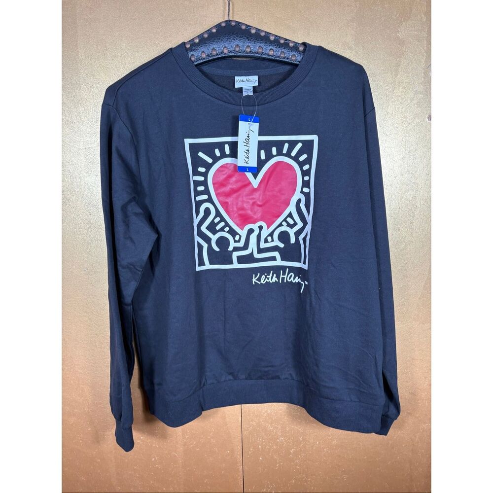Keith Haring woman’s crewneck pullover sweatshirt size L